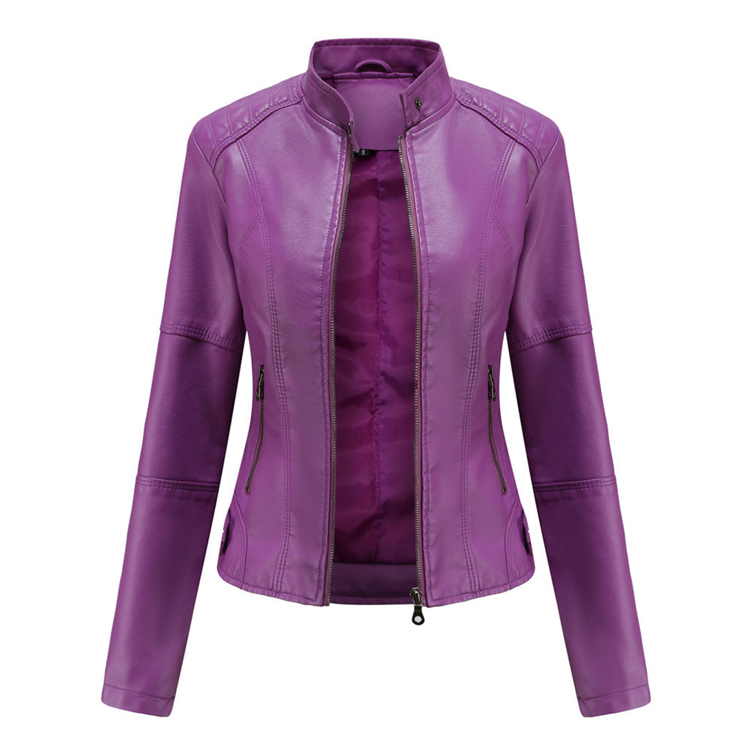 Winifred Stand Collar Zip Jacket Coats for Women — photo 6
