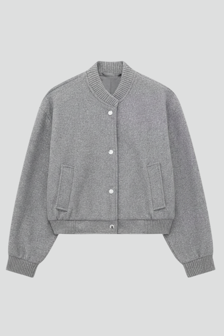 Katharine Cropped Snap Front Jacket Coats for Women