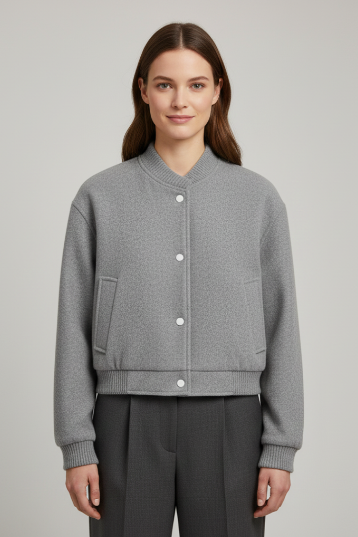 Katharine Cropped Snap Front Jacket Coats for Women — photo 2
