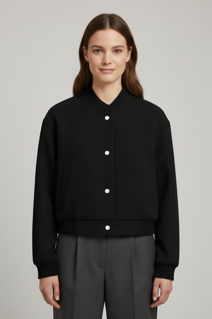Katharine Cropped Snap Front Jacket Coats for Women — photo 6