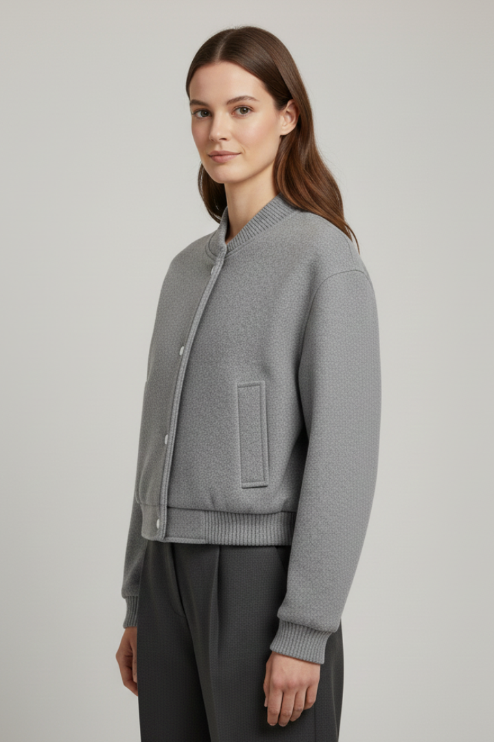 Katharine Cropped Snap Front Jacket Coats for Women — photo 5