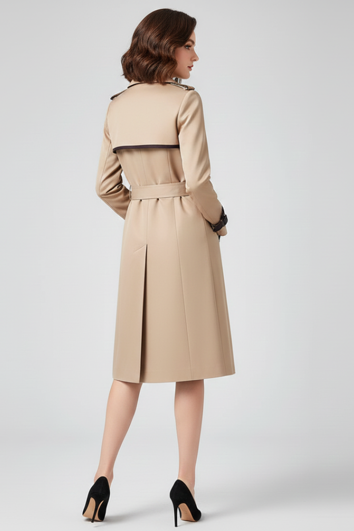 Emmeline Belted Double-Breasted Trench Coats for Women — photo 4
