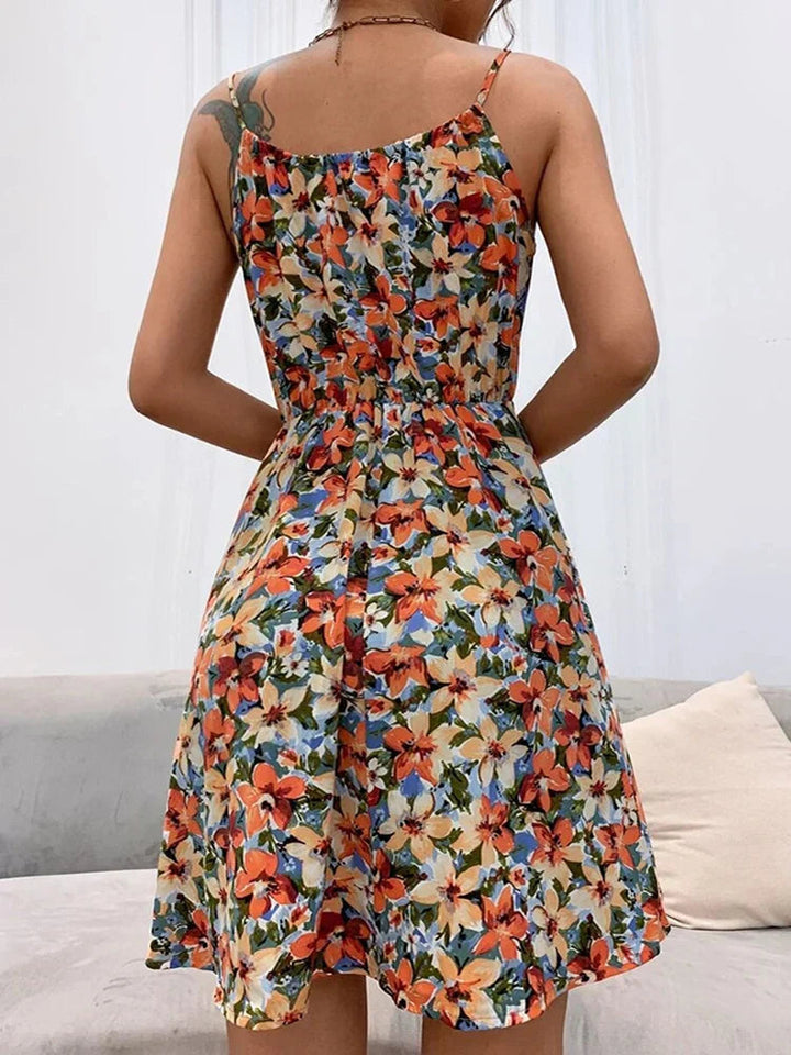 Sidony Strappy Gathered Midi Dresses for Women — photo 4