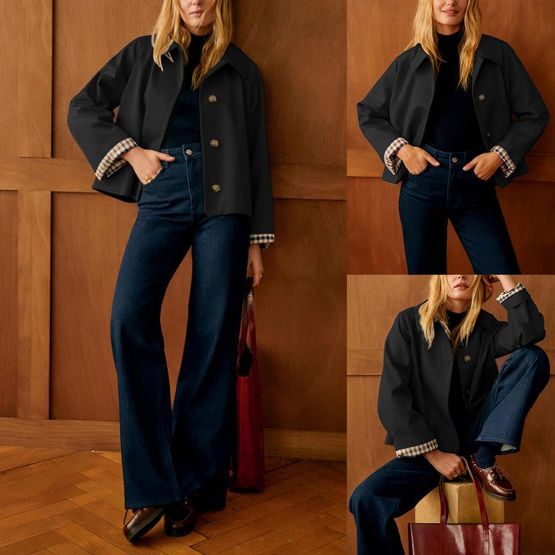 Ottilie Cropped Trench Jacket Coats for Women — photo 4