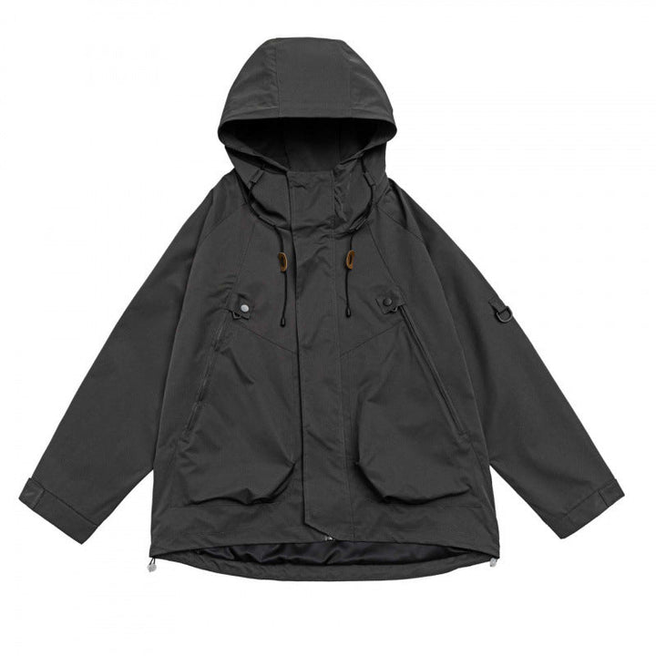 Aurora | Women's Oversized Utility Parka with hood — Dark gray