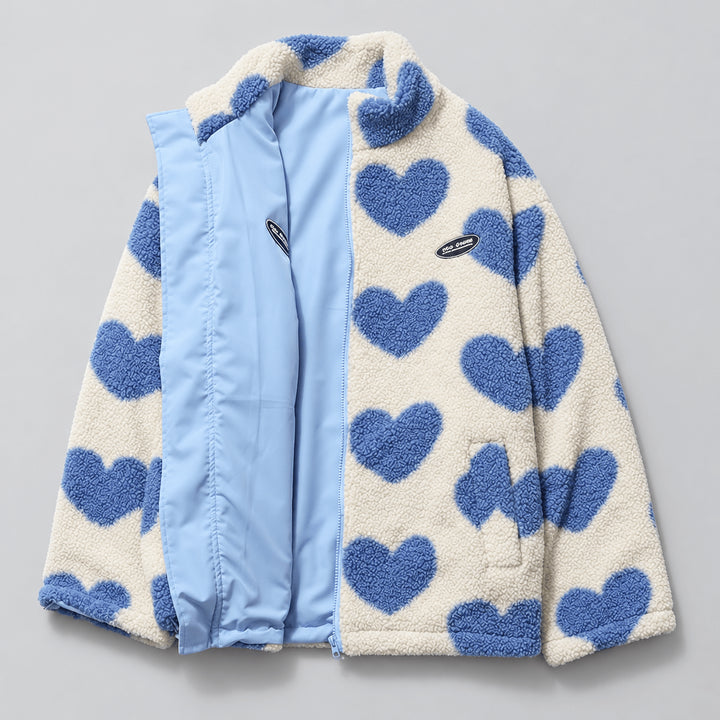 Avaelynn | Women's Side Heart Jacket — Blue