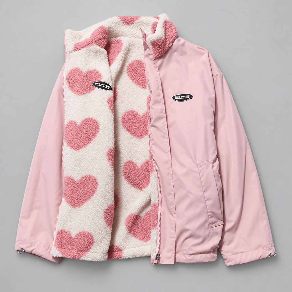 Avaelynn | Women's Side Heart Jacket — Pink