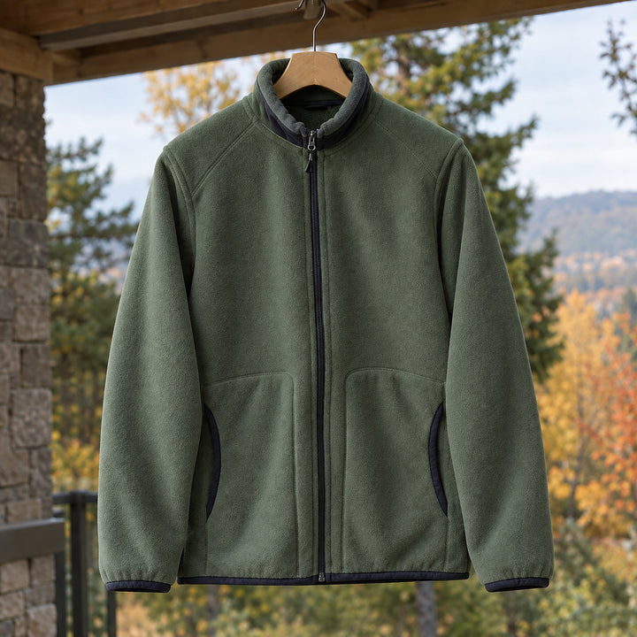 Avalora | Women's Fleece Jacket — Military Green