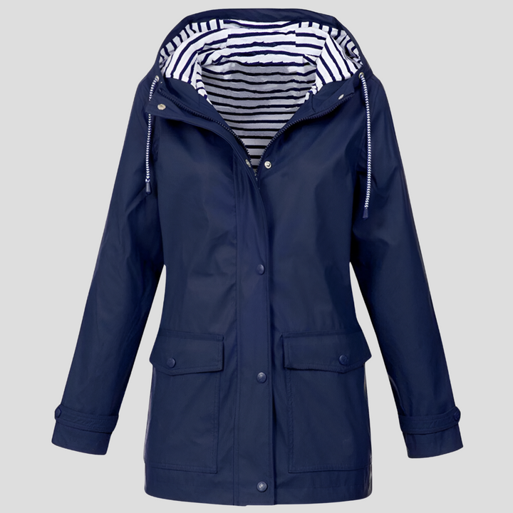 Avani | Women's Insulated Wind and Waterproof Jacket — Navy Blue