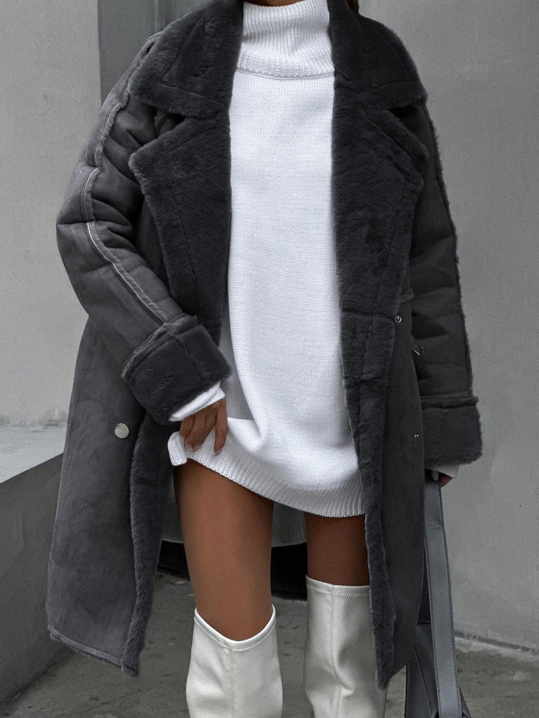 Avis | Women's Oversized Long Coat — 2
