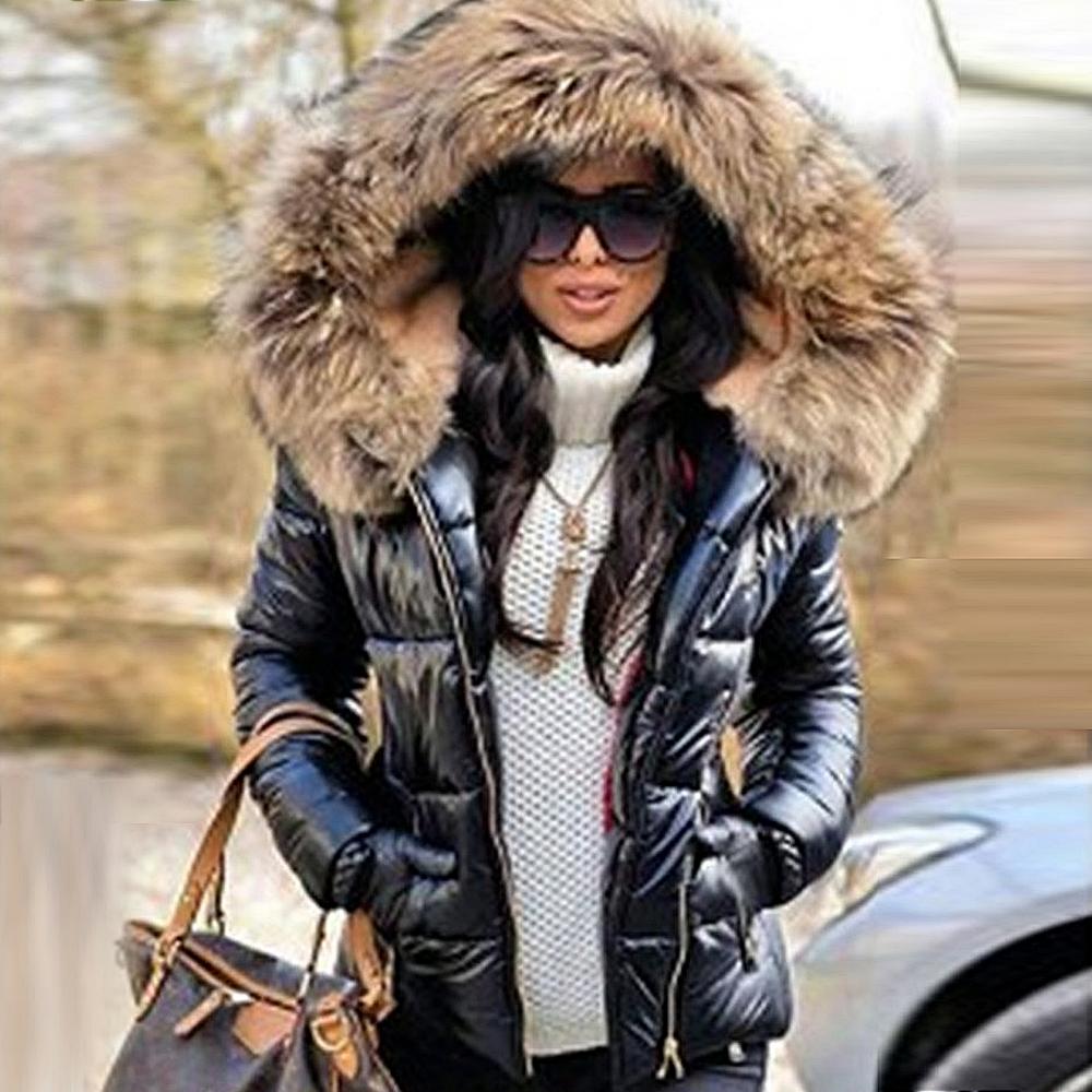 Baylor | Women's Hooded puff Coat – Faux Fur Trim Insulated Jacket — 1