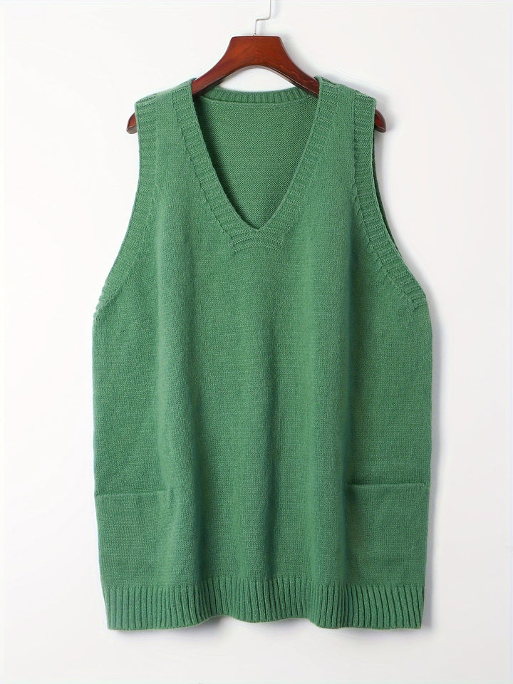 Thomasina V-Neck Knit Layer Sweaters for Women — photo 6