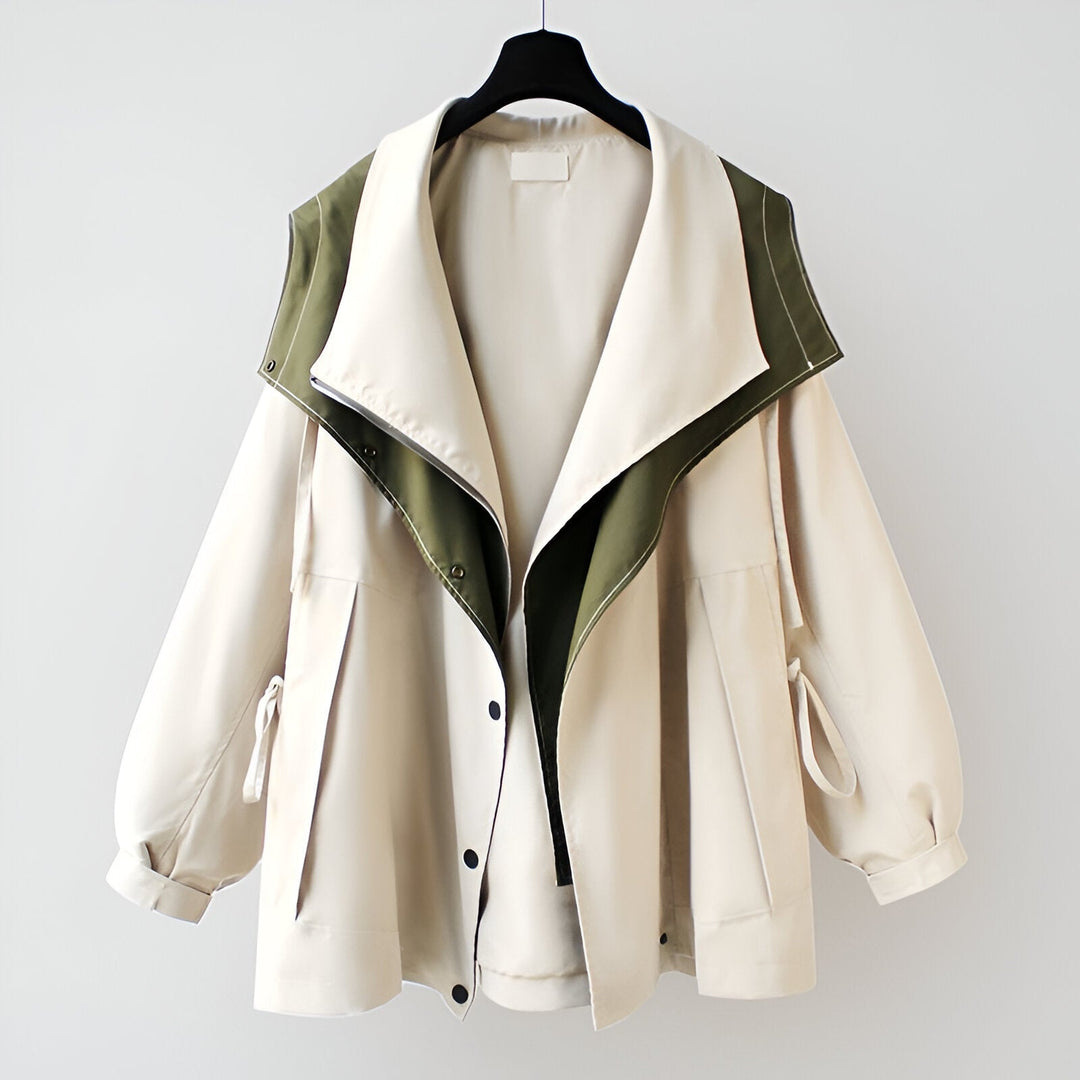 Faustine Drawcord Waist Windbreaker Coats for Women — photo 5