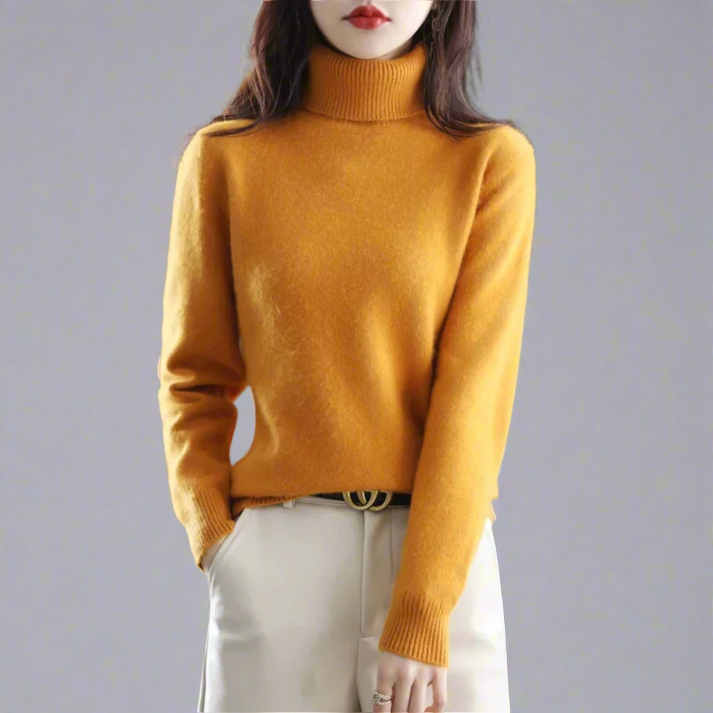 Bella | Women's Cozy Cashmere Turtleneck Sweater for Warmth and Comfort — 1