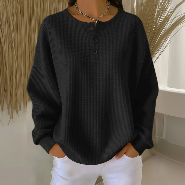Belmora | Women's Knit Cozy Sweatshirt — Black