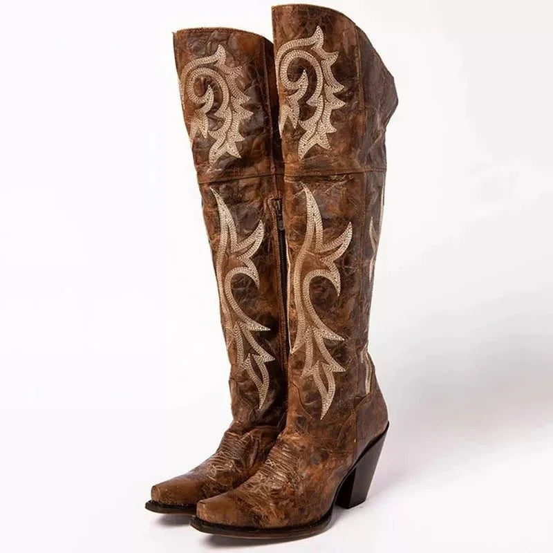 Belva | Women's Brown Boots — Brown