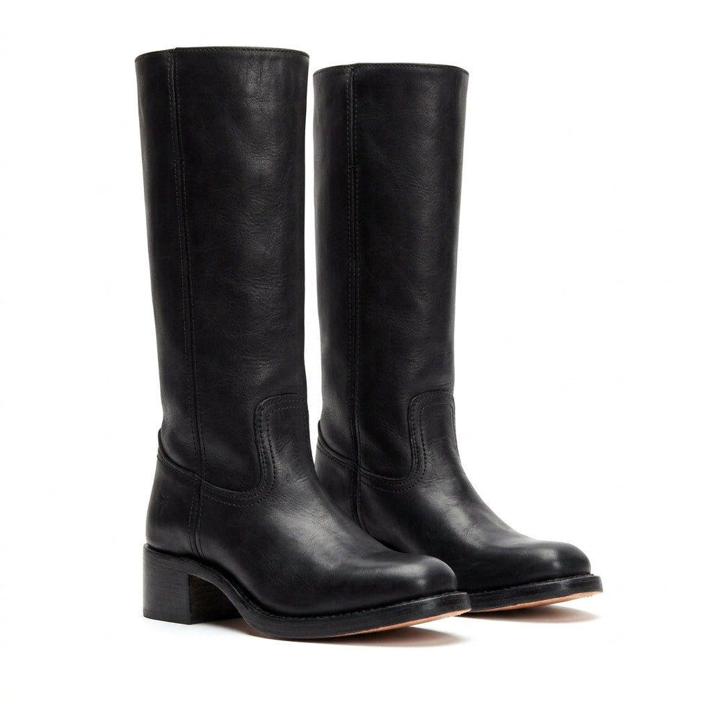 Belvianne | Women's Knee High Boots — Black