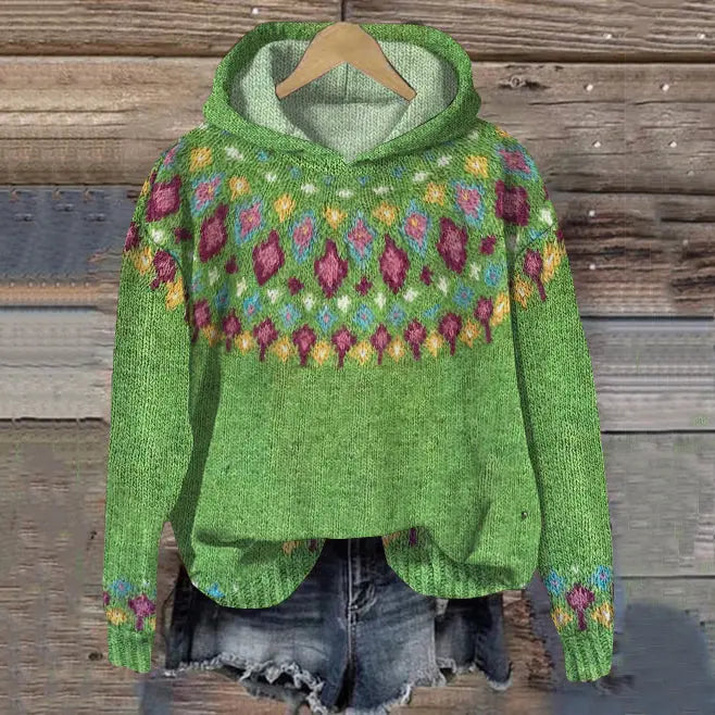 Damaris Nordic Patterned Hoodie Hoodies for Women — photo 2