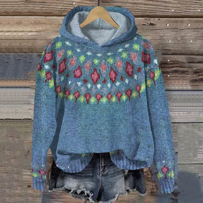 Damaris Nordic Patterned Hoodie Hoodies for Women — photo 3