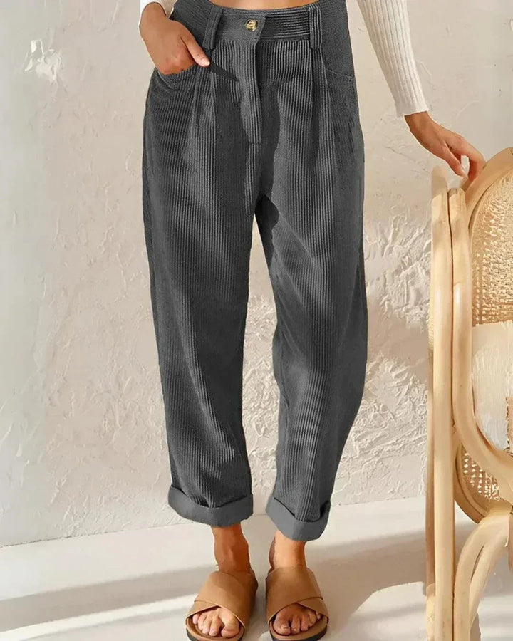 Bex | Women's Tailored Wide Leg Pants — Gray