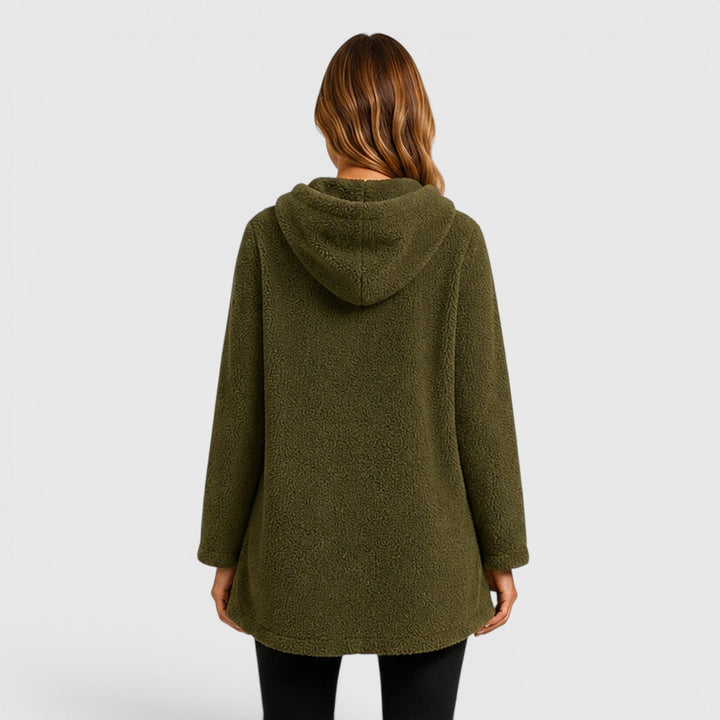 Bexoria | Women's Casual Stretch Fleece Hoodie Tunic Top — 2