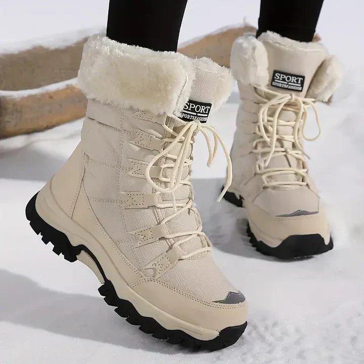 Billy | Women's Waterproof Snow Boots — Beige