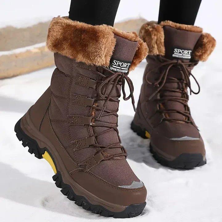 Billy | Women's Waterproof Snow Boots — Brown