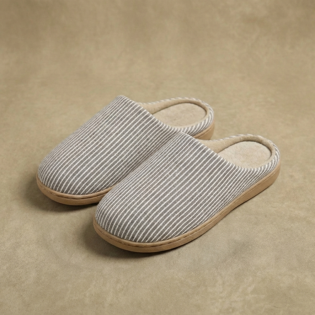 Blair | Women's Casual Stretch Ultra-Soft Cotton House Slippers - Non-Slip Cushioned Eva Foam Slides Top — 1