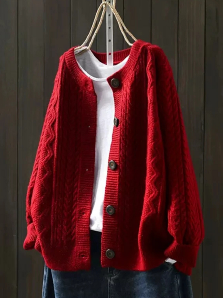 Blake | Women's Cozy Cable Cardigan — 2