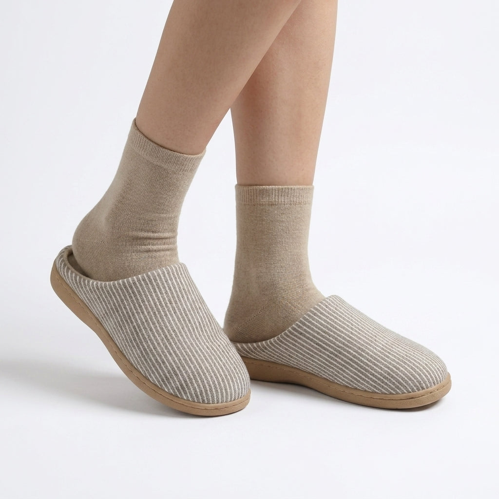 Blayra | Women's Casual Stretch Cotton Blend Slippers — 1