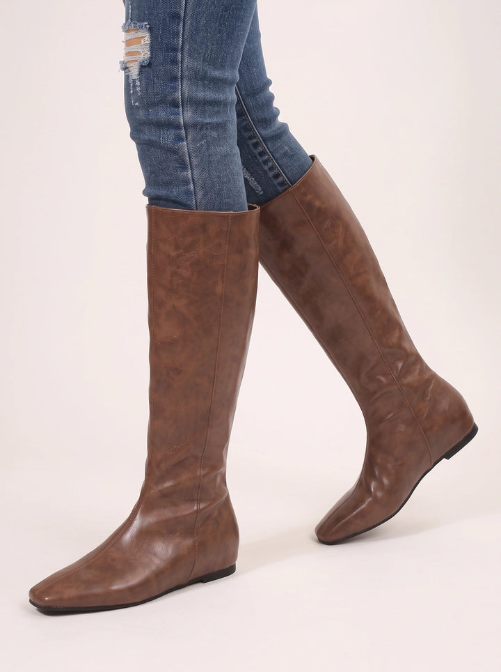 Blyra | Women's Knee-High Flat Boots — 2