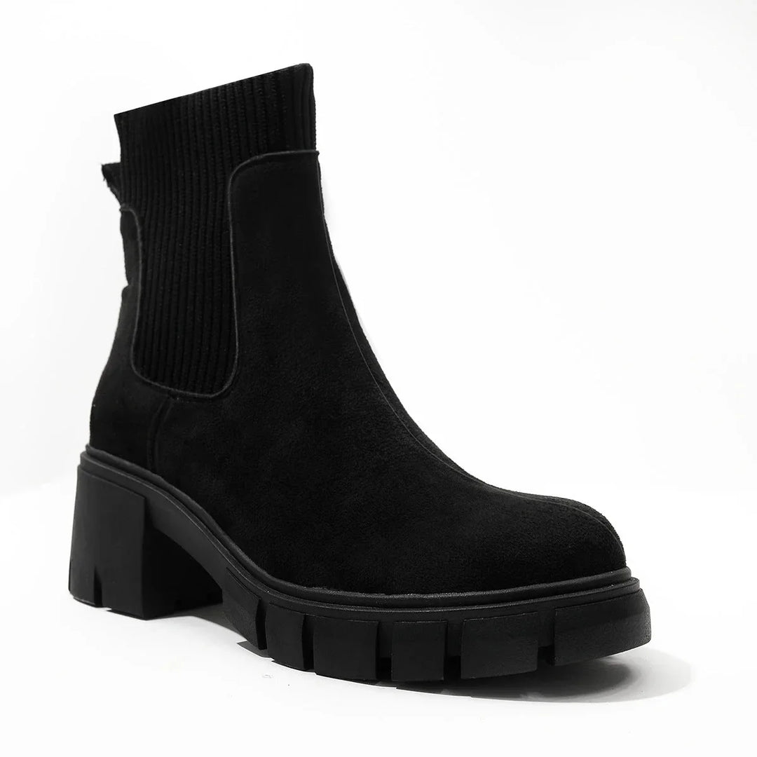 Alberta Block Heel Slip-On Chelsea Shoes for Women — photo 2