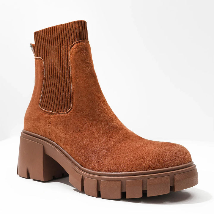 Alberta Block Heel Slip-On Chelsea Shoes for Women — photo 3