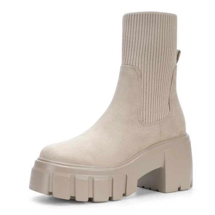 Alberta Block Heel Slip-On Chelsea Shoes for Women — photo 4