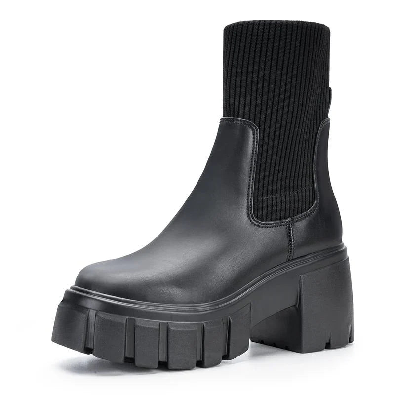 Alberta Block Heel Slip-On Chelsea Shoes for Women — photo 5
