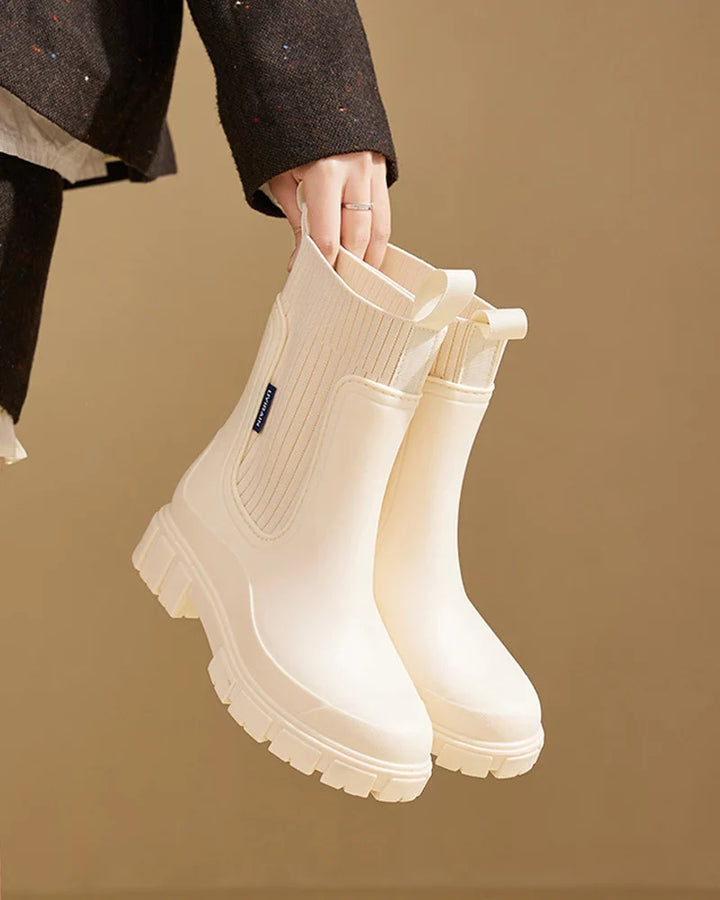 Willa Wedge Heel Lug Sole Boots for Women — photo 4