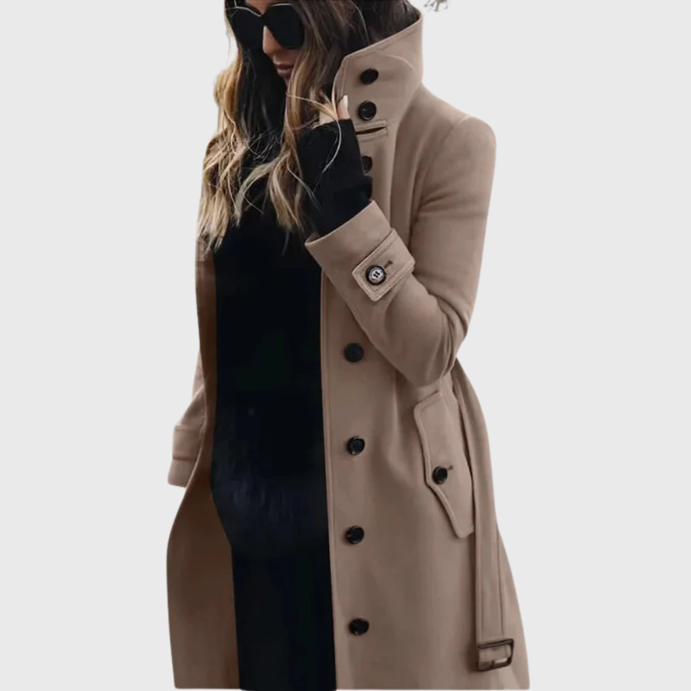 Boyle | Women's Longline Coat — Beige