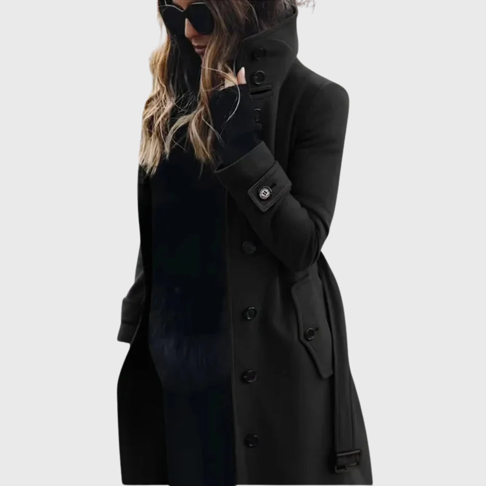 Boyle | Women's Longline Coat — Black