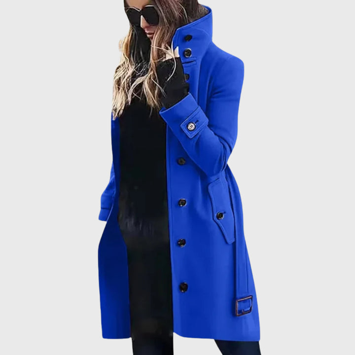 Boyle | Women's Longline Coat — Blue