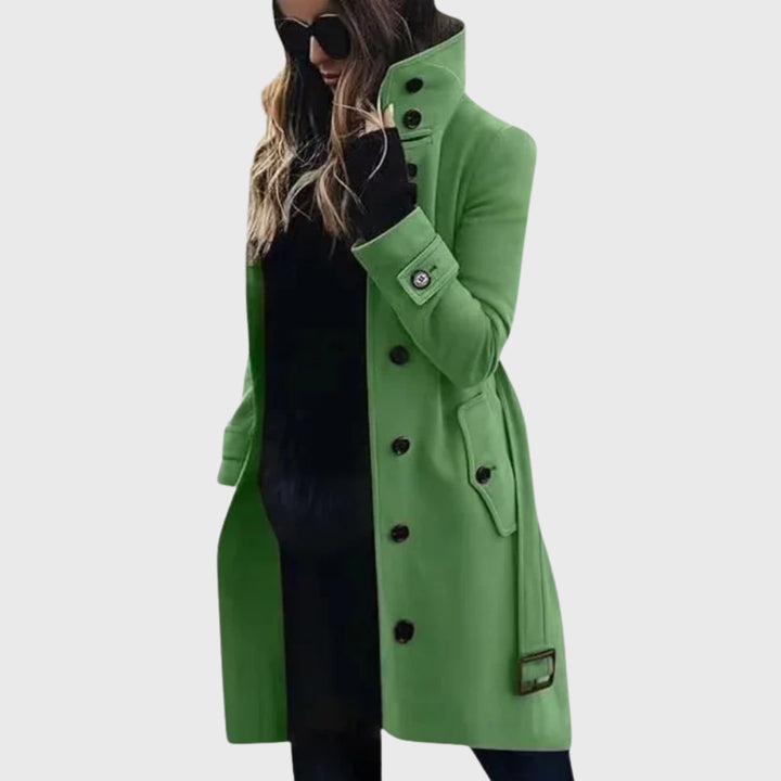 Boyle | Women's Longline Coat — Green