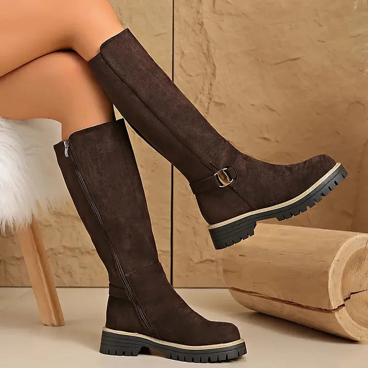 Kestrel Knee High Lug Sole Boots for Women — photo 2