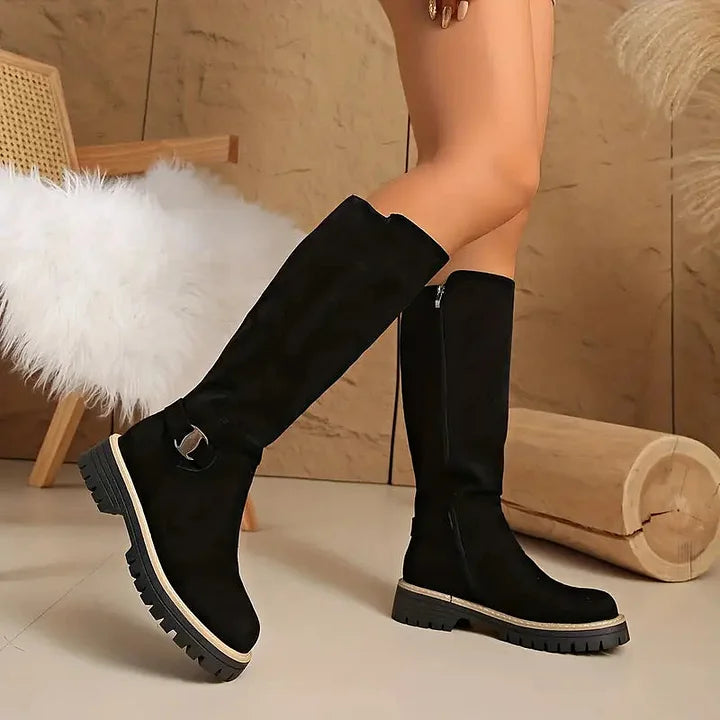 Kestrel Knee High Lug Sole Boots for Women — photo 4