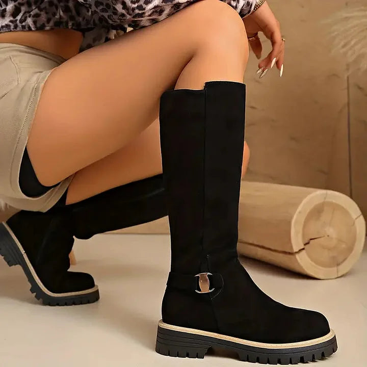 Kestrel Knee High Lug Sole Boots for Women — photo 5