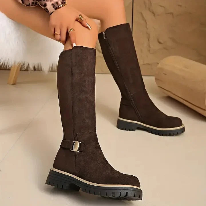 Kestrel Knee High Lug Sole Boots for Women — photo 6