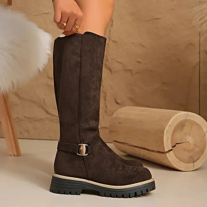 Kestrel Knee High Lug Sole Boots for Women — photo 7