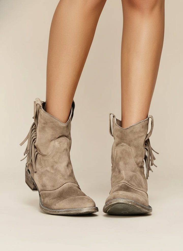 Brela | Women's Fringe Ankle Boots — 1
