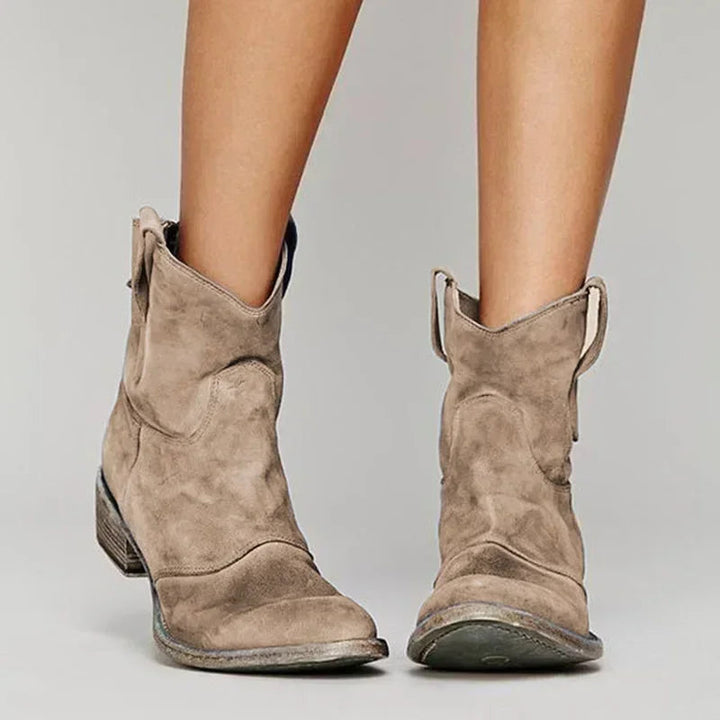 Brela | Women's Fringe Ankle Boots — Brown