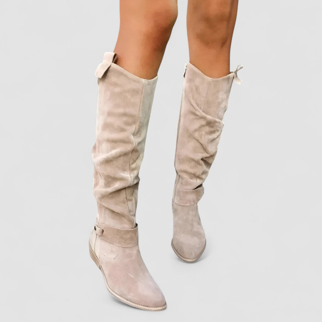 Sabine Knee-High Block Heel Boots for Women — photo 2