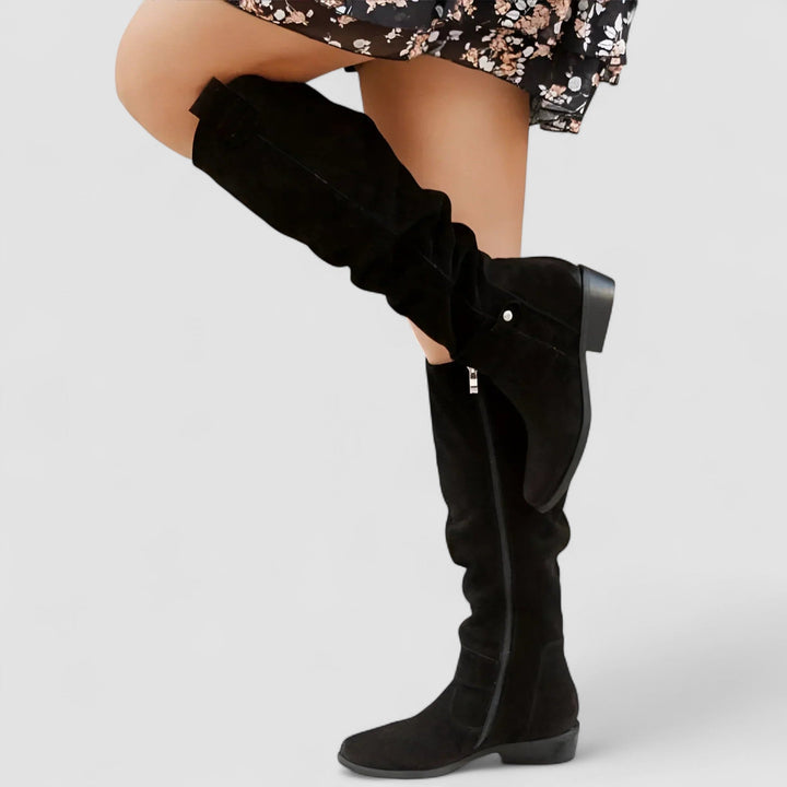 Sabine Knee-High Block Heel Boots for Women — photo 7
