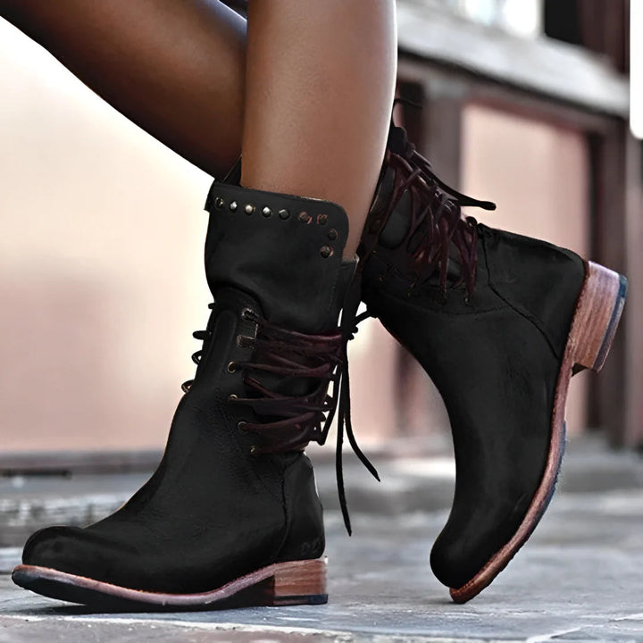 Brexley | Women's Brown Boots — Black